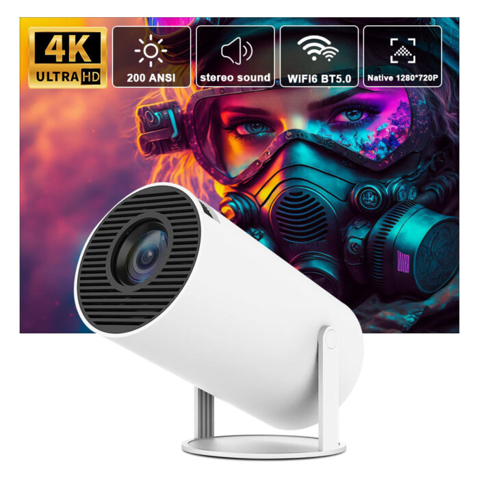 HY300 Android Smart Projector 4K Home Theatre