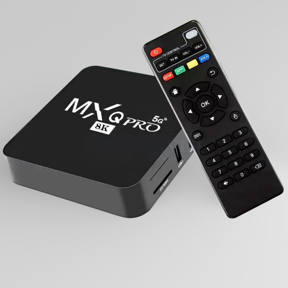 MXQ Pro 8K 5G Android Smart TV Box - 8GB/128GB, Free Dish Line TV Channel, Youtube