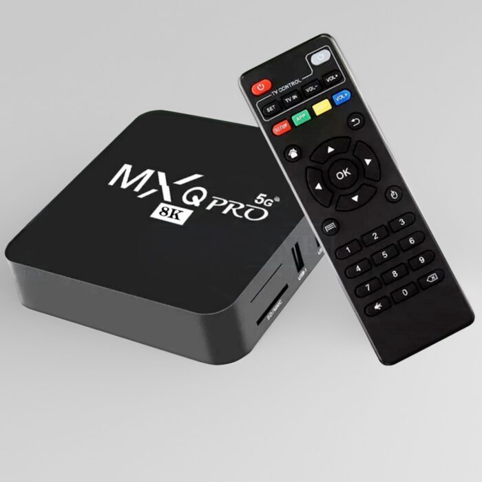 MXQ Pro 8K 5G Android Smart TV Box - 8GB/128GB, Free Dish Line TV Channel, Youtube
