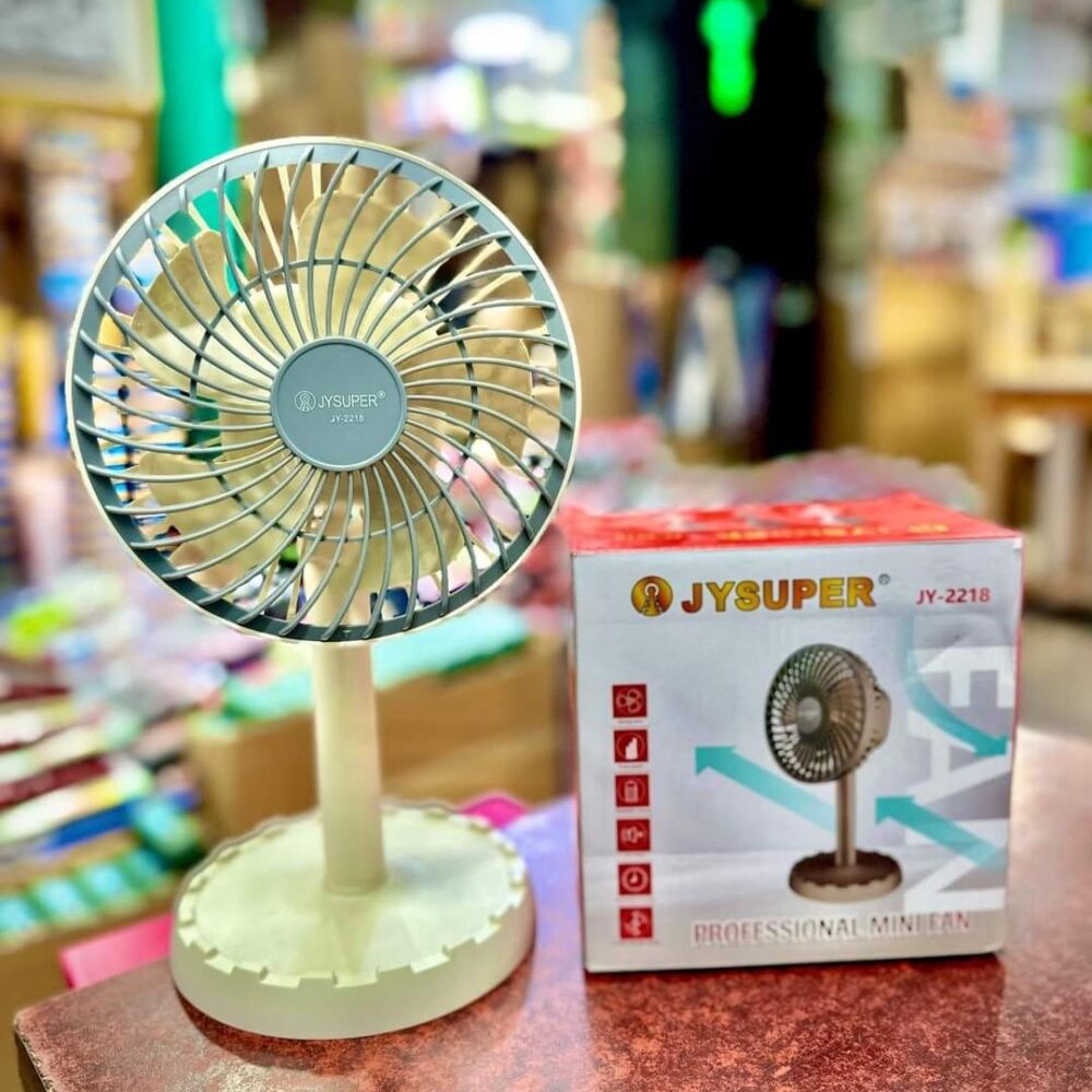 JY Super AC/ DC Rechargeable Moving Fan 45 Degree Rotating JY-2218 - Image 7