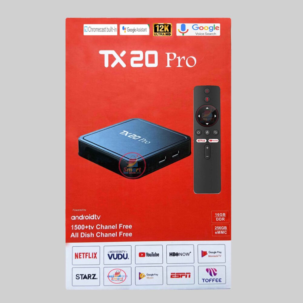 TX20 Pro 12K ULTRA HD Android Smart TV Box Voice Remote, Bluetooth, Free Dish Channel Warranty - Image 9