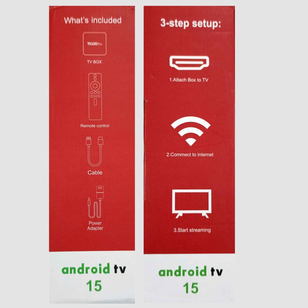 Tx100 Pro Android Smart Tv Box 16GB || 256GB, Free Dish Channel, YouTube - Image 4