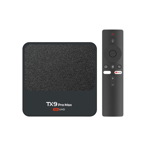 TX9 Pro Max 12K UHD 2G+5G 16GB RAM 256GB Rom Voice Control Bluetooth Remote Free Dish Channel