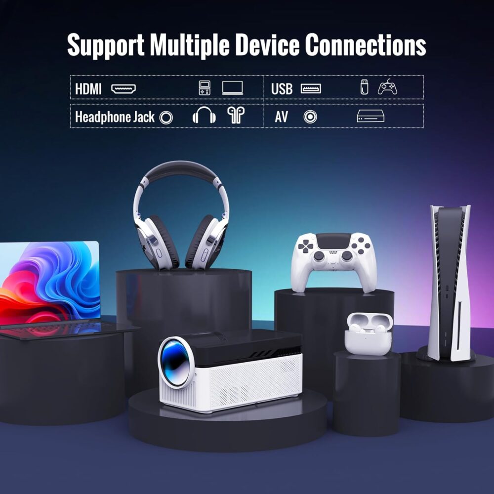 HY450 Pro android smart projector 1080p 8K wifi 6 electrical focus 700ansi ultra short distance 2G+32G - Image 6