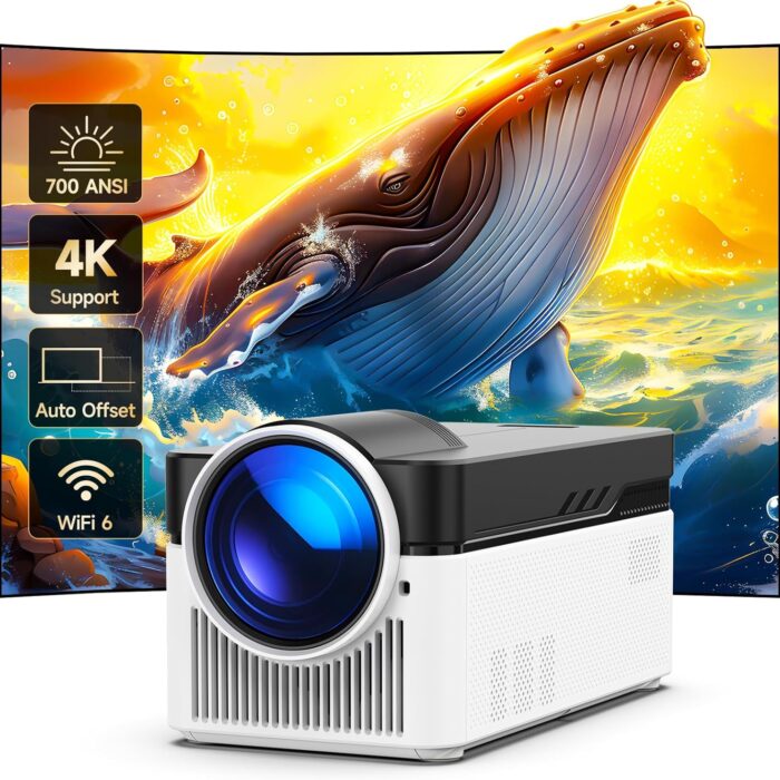 HY450 Pro android smart projector 1080p 8K wifi 6 electrical focus 700ansi ultra short distance 2G+32G