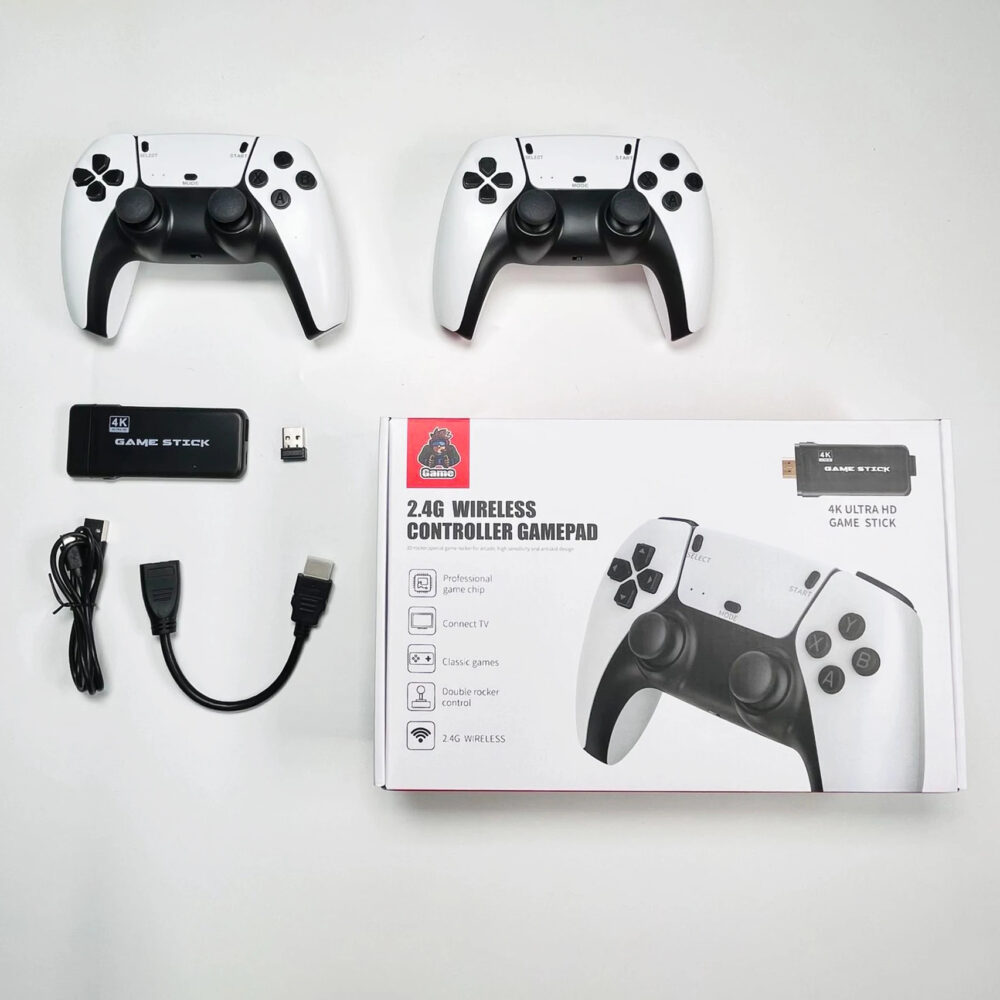 M8 Pro Game Stick 4K HDMI HD Video Console 2.4G Wireless Controller For PS1/FC/GB/GBA Arcade Retro TV Game Console 20000+ Games - Image 3